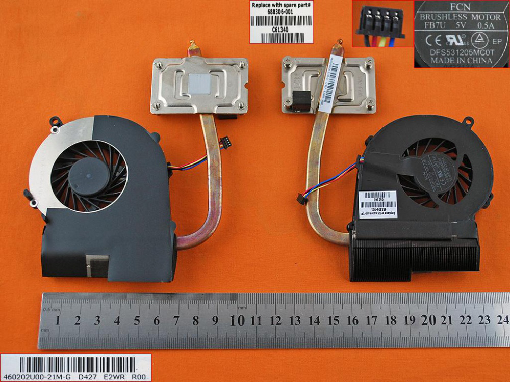 Ventilátor chlazení HP Compaq Presario 650 655 CQ58