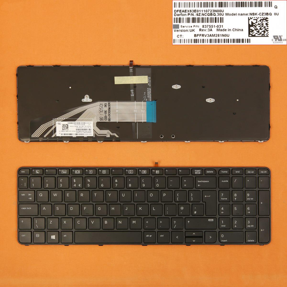 Klávesnice HP Probook 450 G3 455 G3 470 G3
