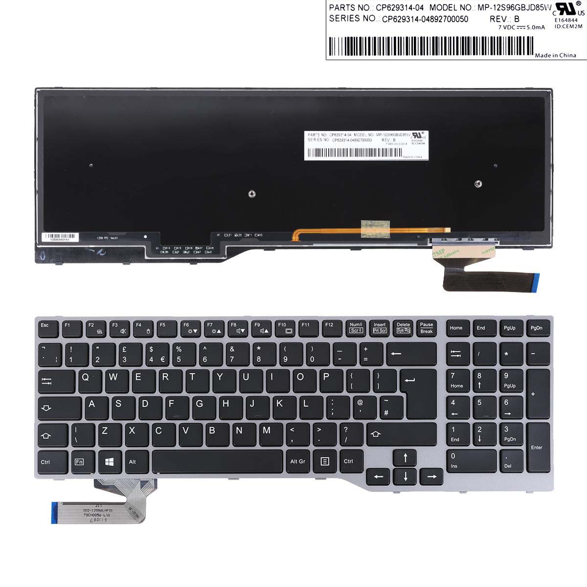 Klávesnice pro notebooky Fujitsu Lifebook E753 E754 E756