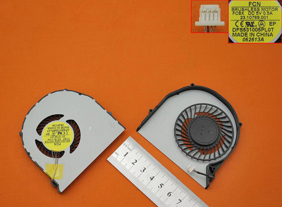 Ventilátor chlazení pro Acer E1-422 E1-422G E1-522 MS2372