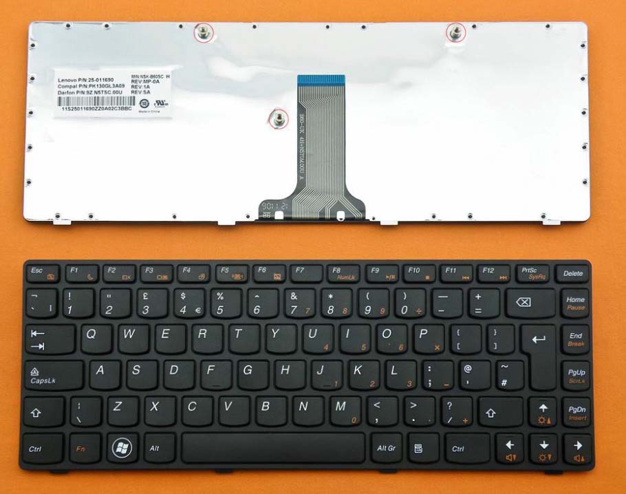 Klávesnice pro Lenovo G470 V470 B470 B490 