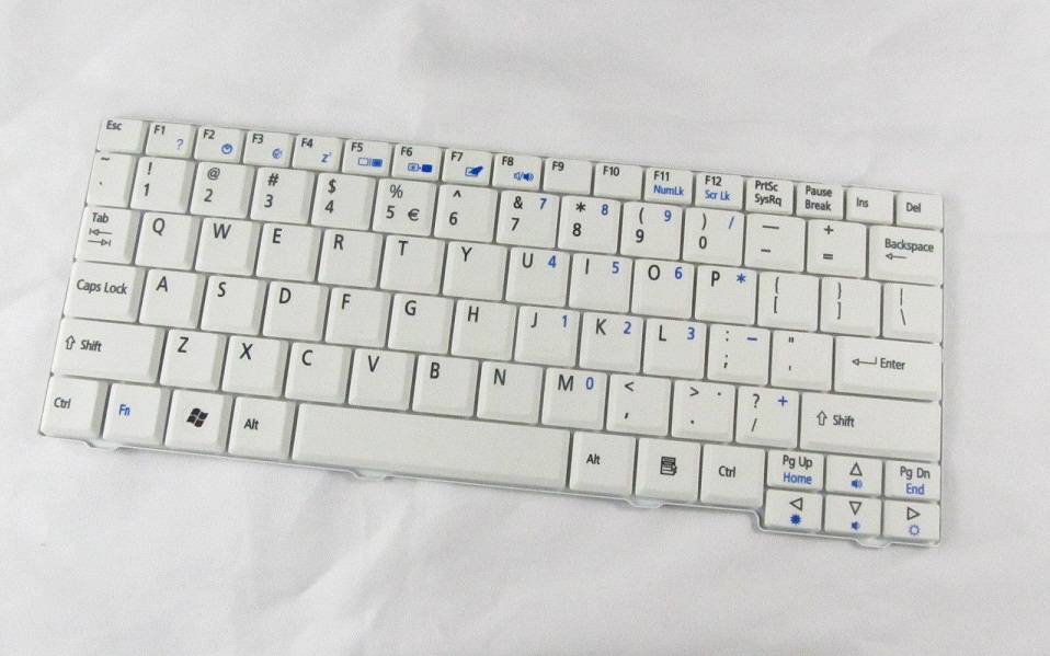 Klávesnice Acer Aspire One ZG5 A110 A150 D150 D250 531h 571h - bílá
