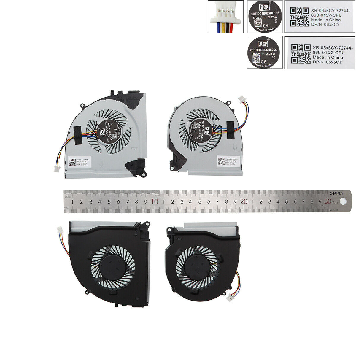 Ventilátor chlazení pro Dell Inspiron 15 INS15P-1548 7000 7557 7559