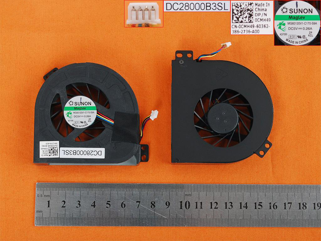 Ventilátor chlazení pro Dell Precision M4600 M4700, GPU