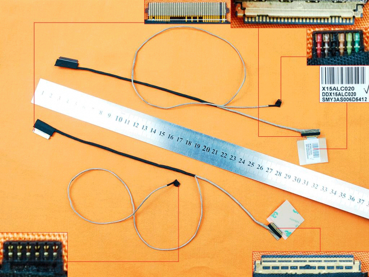 LCD flex kabel pro notebooky HP Pavilion 15-AB, bezdotykové LCD, 30PIN
