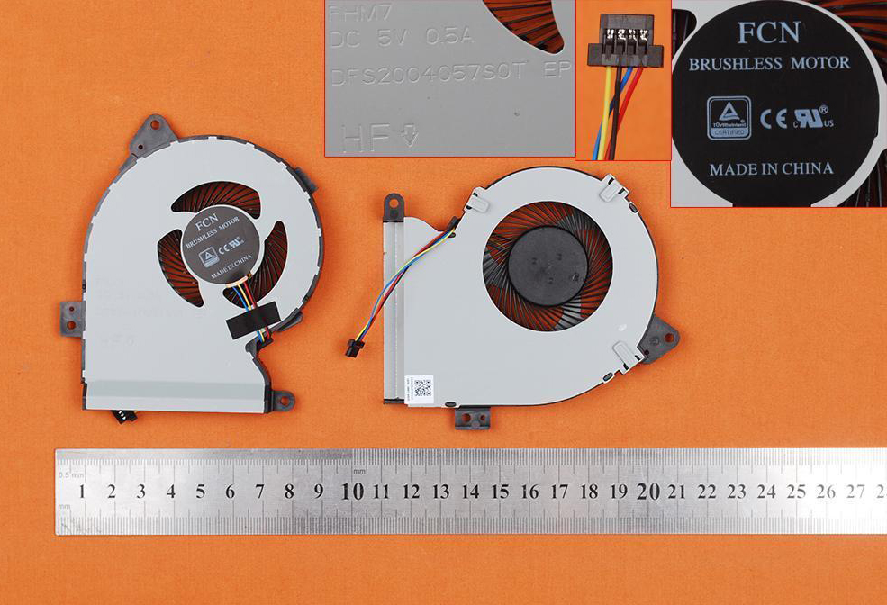 Ventilátor pro Asus X540 X540LJ X540SA X540LA X540Lj X540YA, verze 1