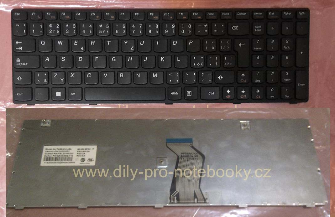 Klávesnice CZ/SK pro Lenovo IdeaPad G580 G580A G585 G585A Z580