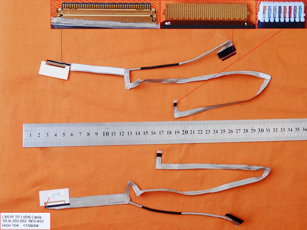 LCD flex kabel pro notebooky Lenovo Ideapad S510P LS51P , verze 2