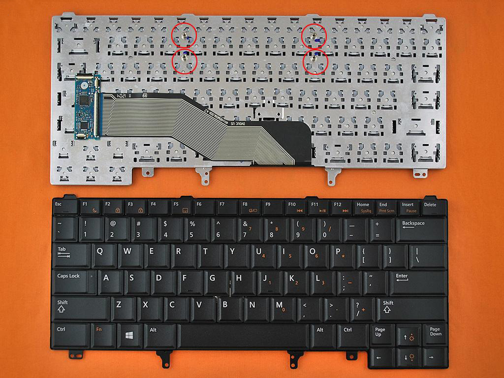 Klávesnice Dell Latitude E5420 E5430 E6220, bez trackpointu