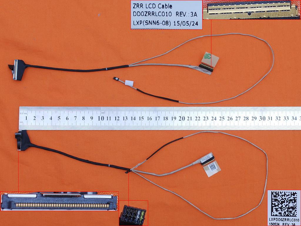 LCD flex kabel pro notebooky Acer Aspire V3-574G V3-574T V3-575 V3-575G V3-575T