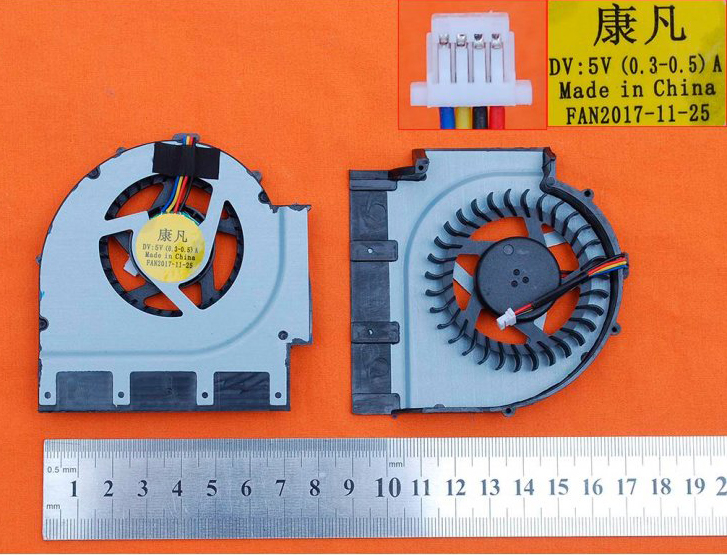 Ventilátor chlazení pro Lenovo Thinkpad T520 T520i T530 T530i, verze 1