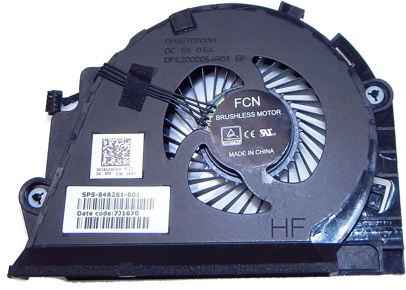 Ventilátor chlazení HP Zbook 15 G3, CPU