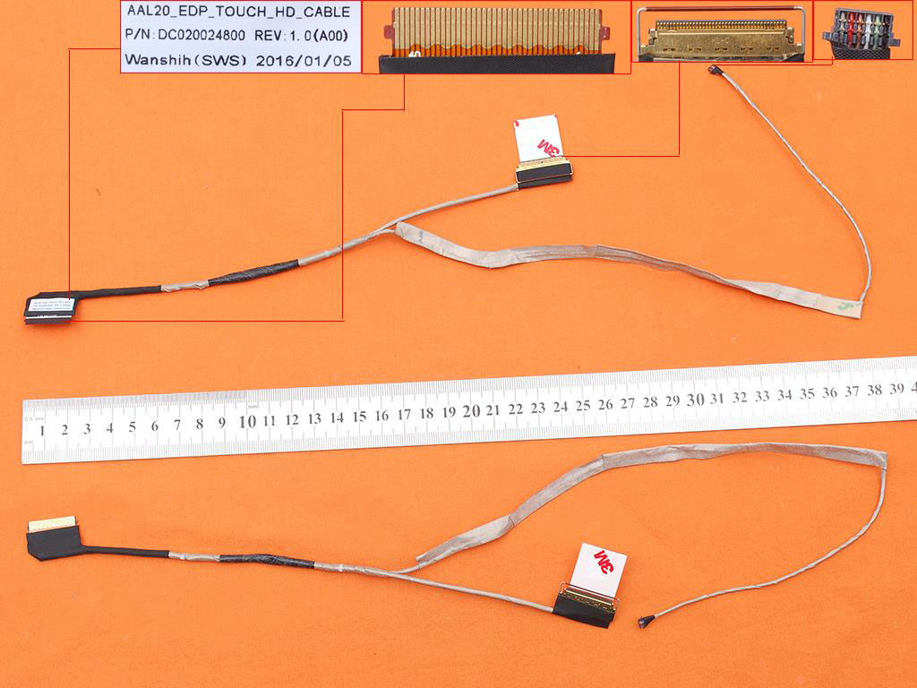 LCD flex kabel pro notebook Dell Inspiron 15-5000 5558 5559 5555 5551 3, verze 2