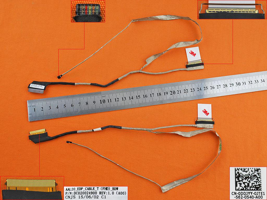 LCD flex kabel pro notebook Dell Inspiron 15-5000 5558 5559 5555 5551, verze 3