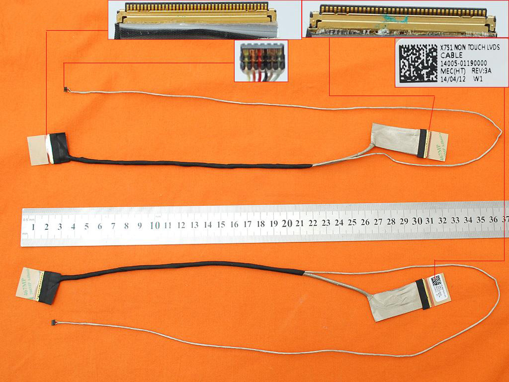 LCD flex kabel pro notebook Asus X751 X751L F751 X751LD X751LN X751LX X751MA