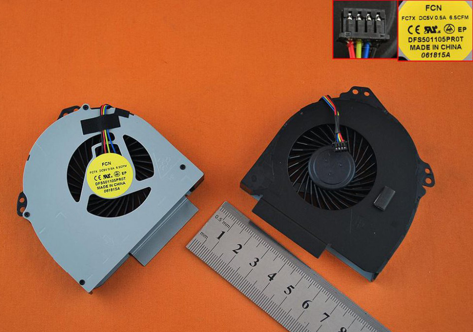 Ventilátor chlazení pro Dell Latitude E6540, verze 2