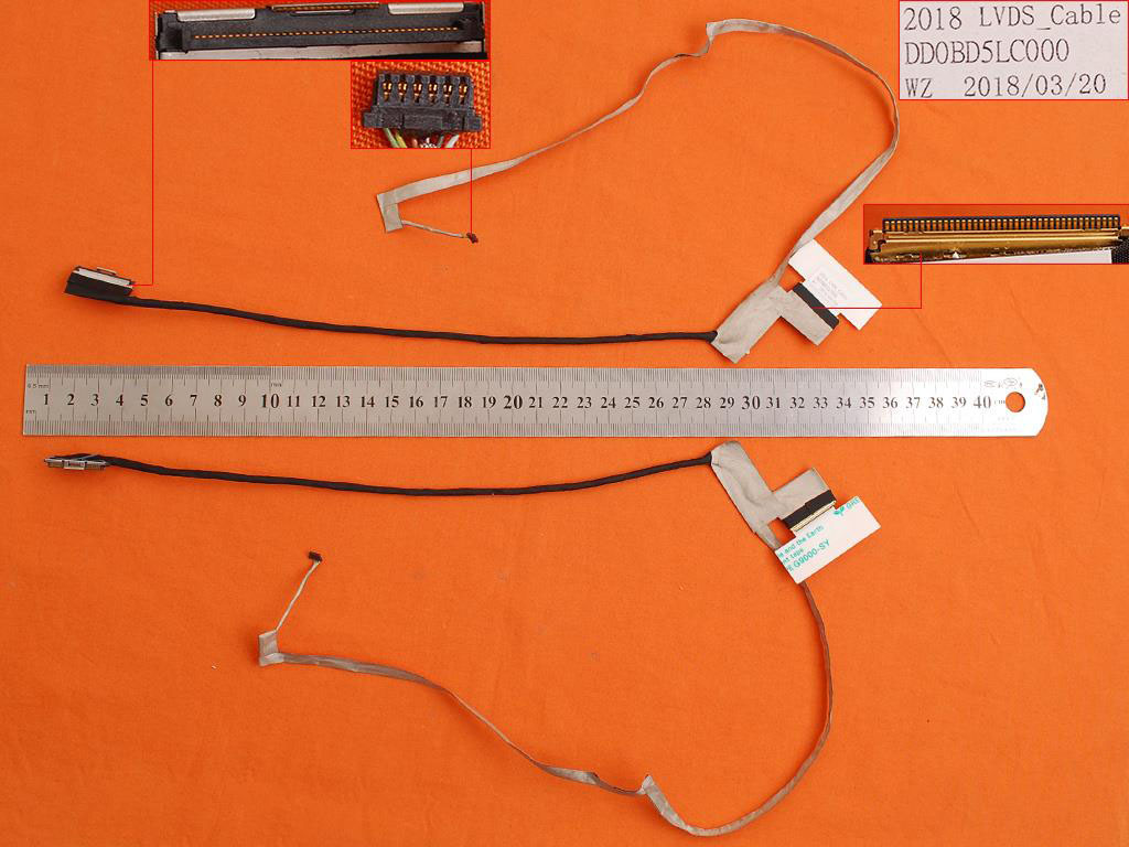 LCD flex kabel pro notebooky Toshiba Satellite C70 C70-D C70-A C75 C75-D C75-A L70 L70-A L75, verze 1