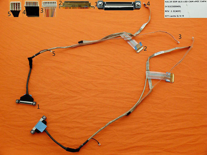 LCD flex kabel pro notebook Dell Latitude E6510 M4500