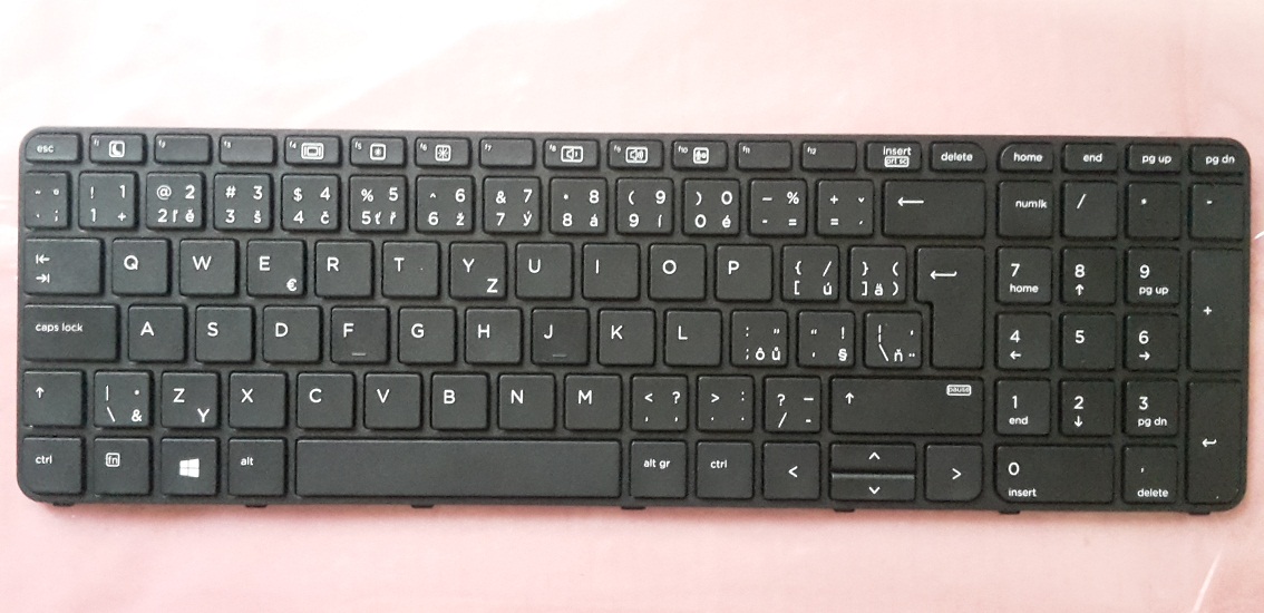CZ/SK klávesnice HP Probook 450 G3 455 G3 470 G3 450 G4 455 G4 470 G4