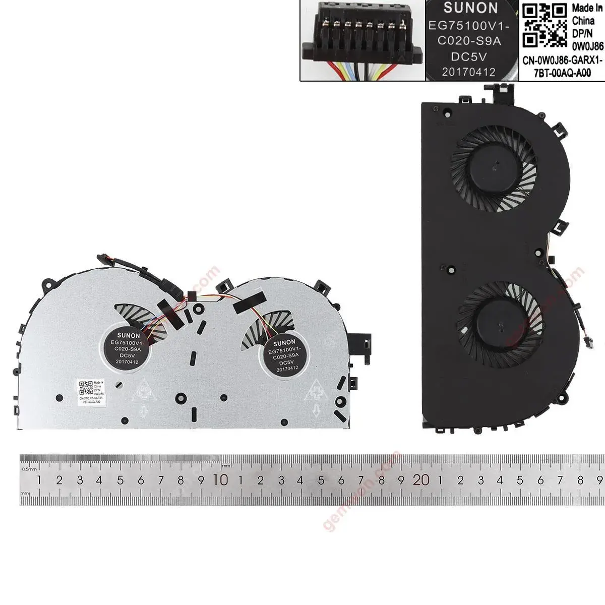 Ventilátor chlazení Lenovo Legion Y520-15IKBM R720-15IKBN, verze 1