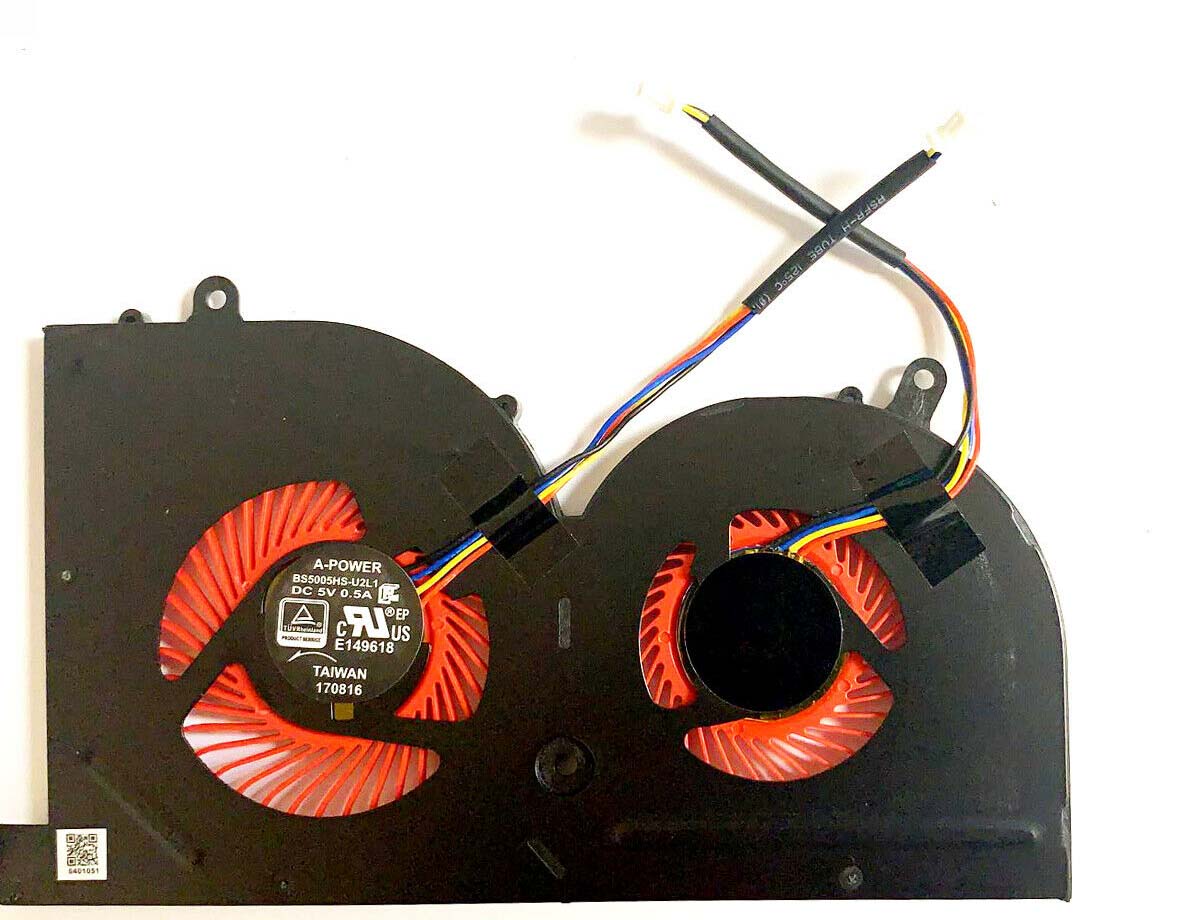 Ventilátor chlazení MSI GS63VR, gs73VR, MS-17B1, 17B2, 16K2, 16K3, gs73, gs62, GPU