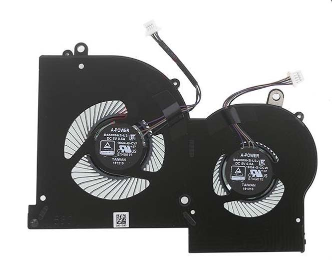 Ventilátor chlazení pro MSI GS65 GS65VR MS-16Q2 - GPU, verze 2