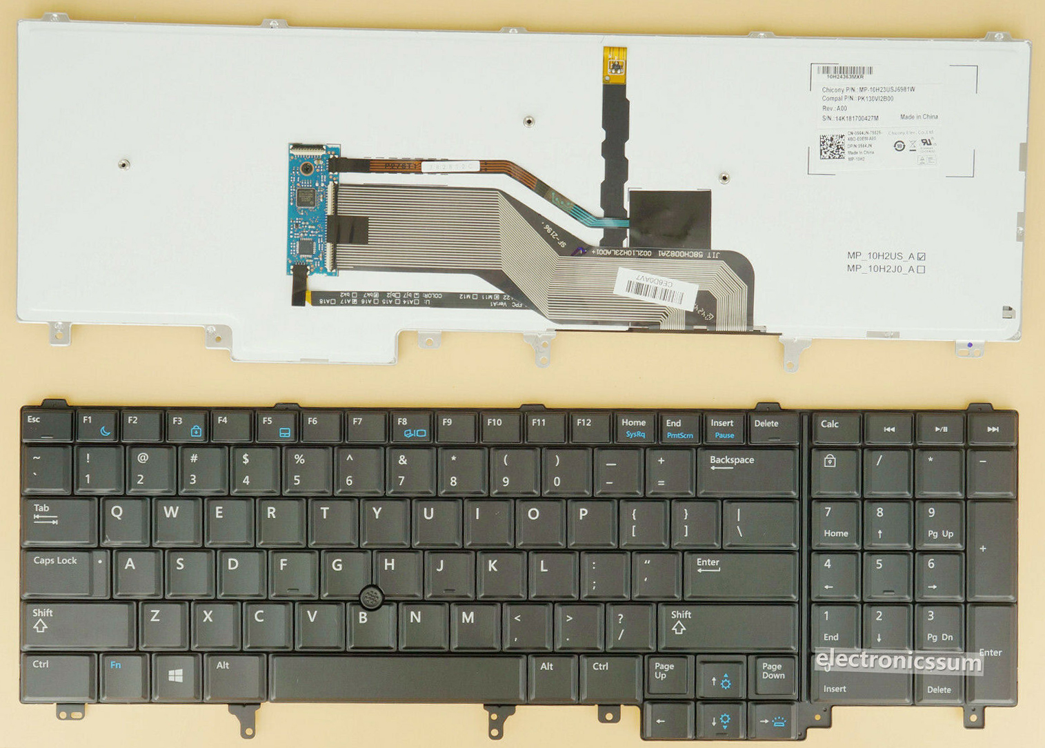 Klávesnice pro Dell Latitude E6520 E6530 E6540 E5520