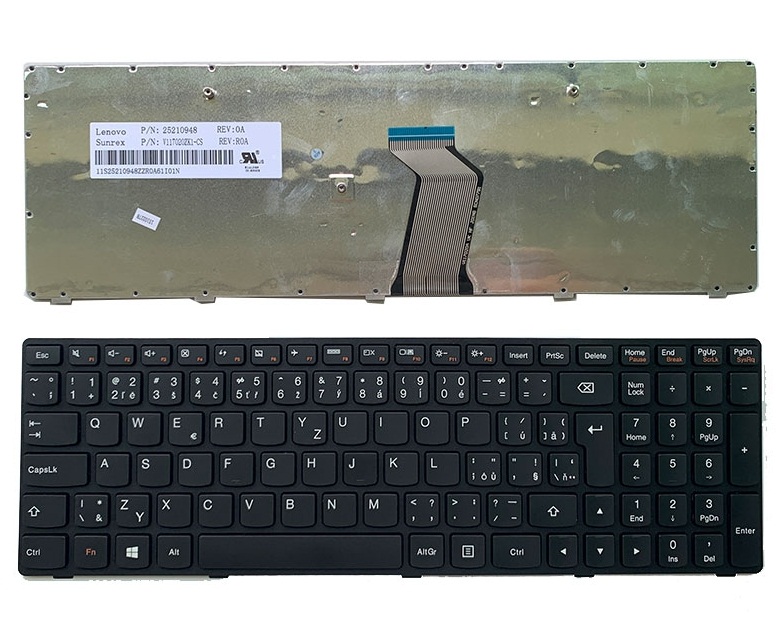 Klávesnice CZ/SK pro Lenovo IdeaPad G500 G510 G505 G700 G710 G500A G700A G710A G505A G500AM G700AT