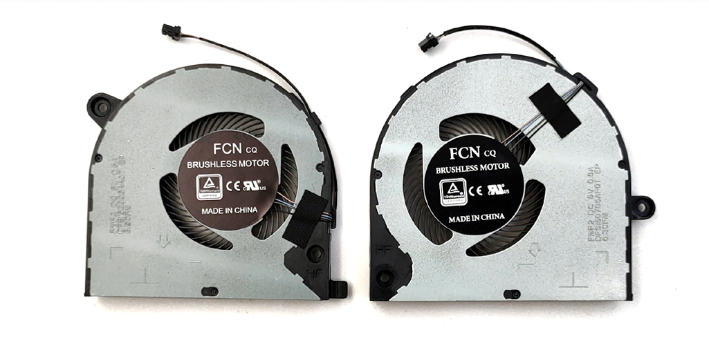 Ventilátory chlazení pro Dell Vostro 7500 7501 Inspiron 7501 , pro CPU + GPU