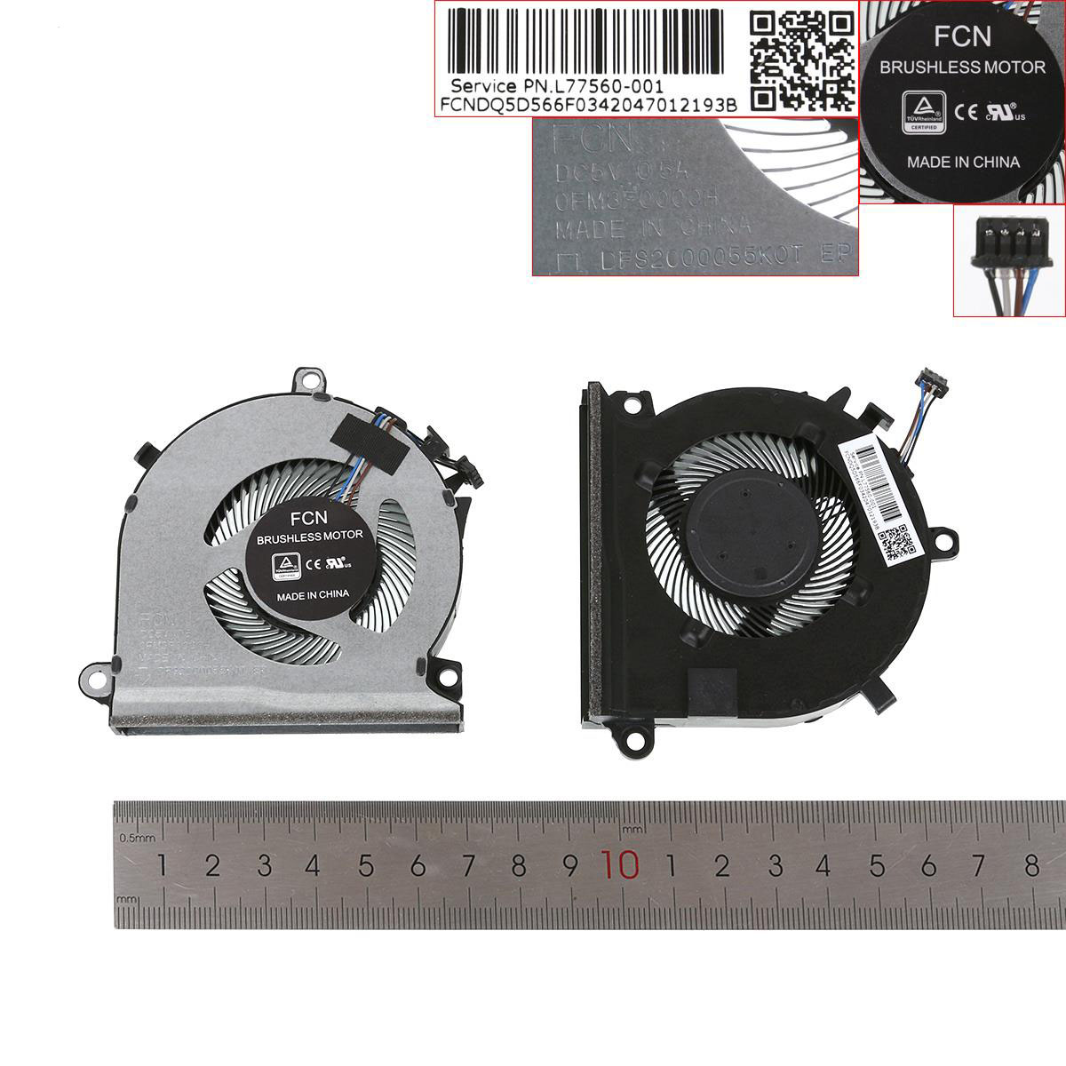 Ventilátor chlazení HP Pavilion Gaming 15-ec