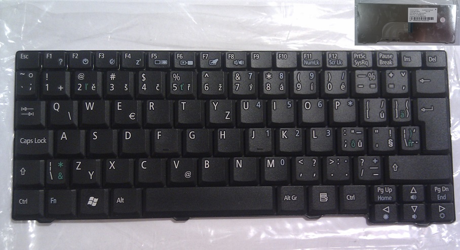Klávesnice CZ-SK Acer Aspire One ZG5 A110 A150 D150 D250 531h 571h