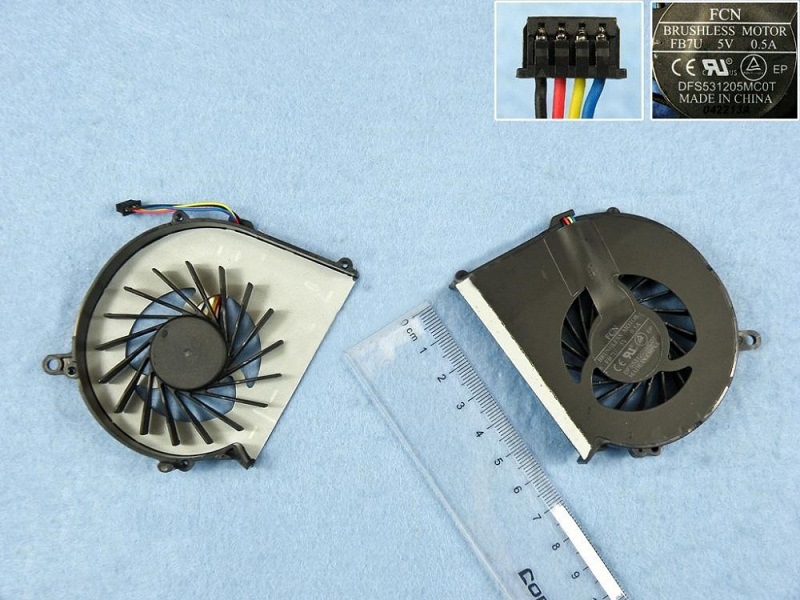 Ventilátor chlazení pro HP Compaq CQ58 G58 655 DFS531205MC0T, verze 1