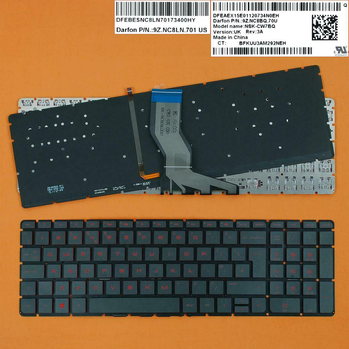 Klávesnice HP Pavilion 15-ab 15-ab000, s podsvícením