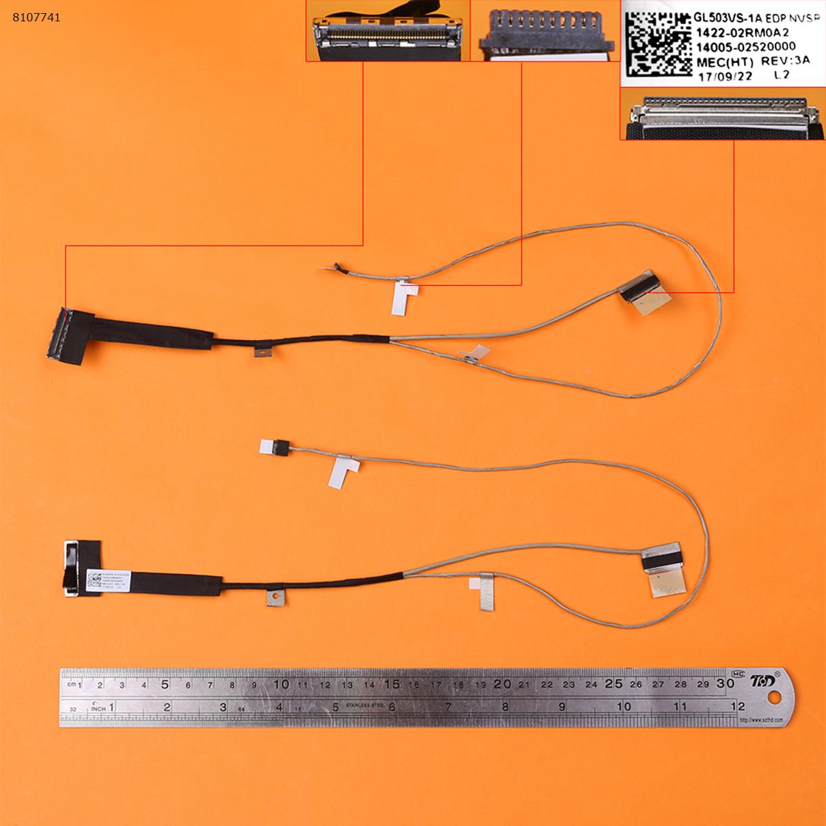 LCD flex kabel pro notebook Asus GL503VS-1A GL503VM-1C gl503v gl503vd gl503g, verze 1