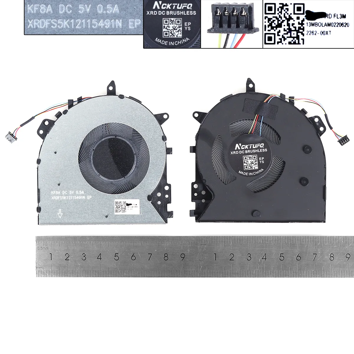 Ventilátor chlazení pro Asus Y5100U X512U A512U F512U F512D V5000F R564D
