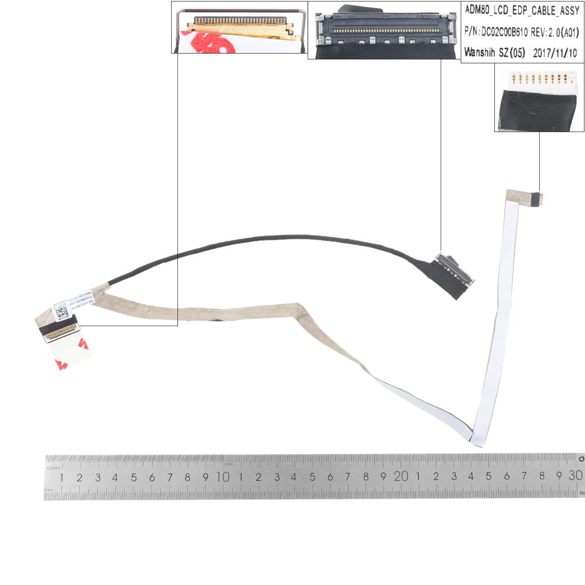 LCD flex kabel pro notebook Dell Latitude 15 ( E5570 ), verze 1