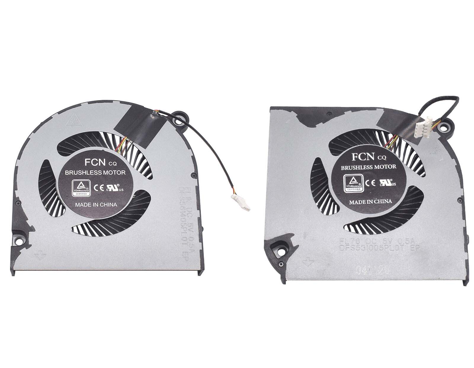 Ventilátor chlazení Acer Nitro 5 7 AN515-43 AN515-54 AN517-51 AN715-51 A715-74G, verze 3 ( pravý a levý )
