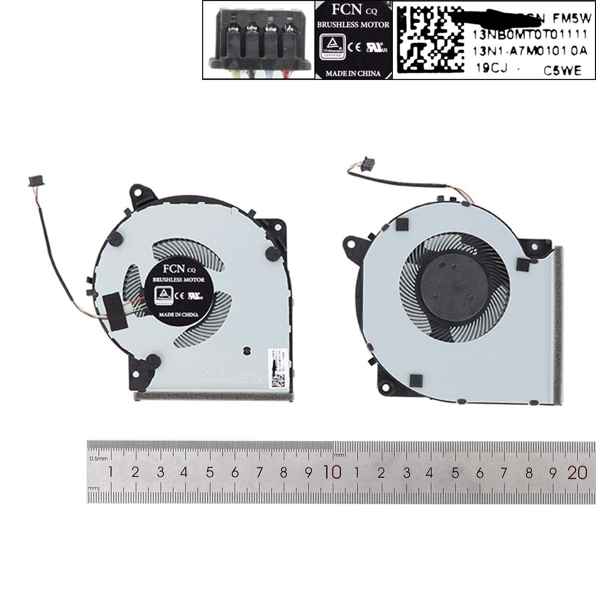 Ventilátor pro Asus X409U X509U X409F X509F FL8700D FL8700