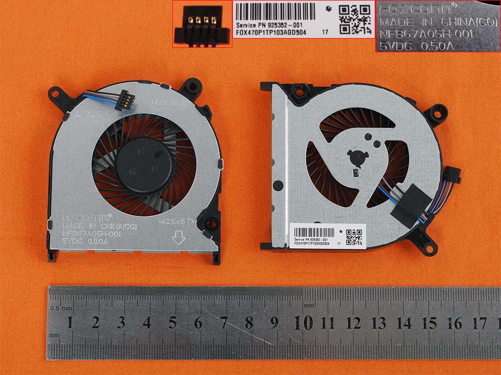 Ventilátor chlazení HP 14-BS 14Q-BU 14-BW 246 G6 240 G6 TPN-Q187