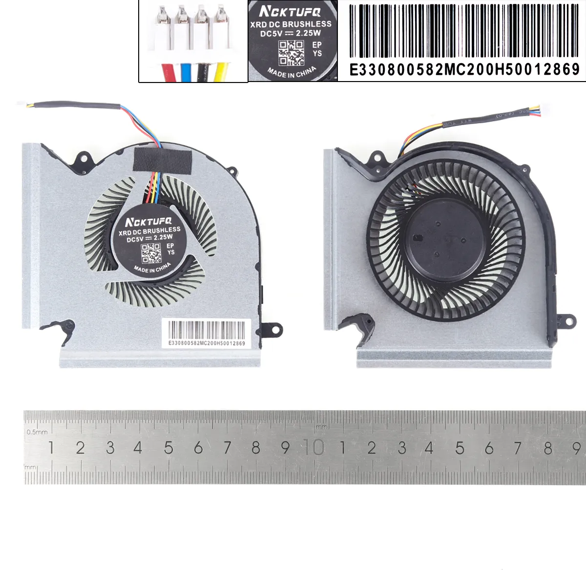 Ventilátory chlazení pro MSI GP66 GL66, GPU a CPU