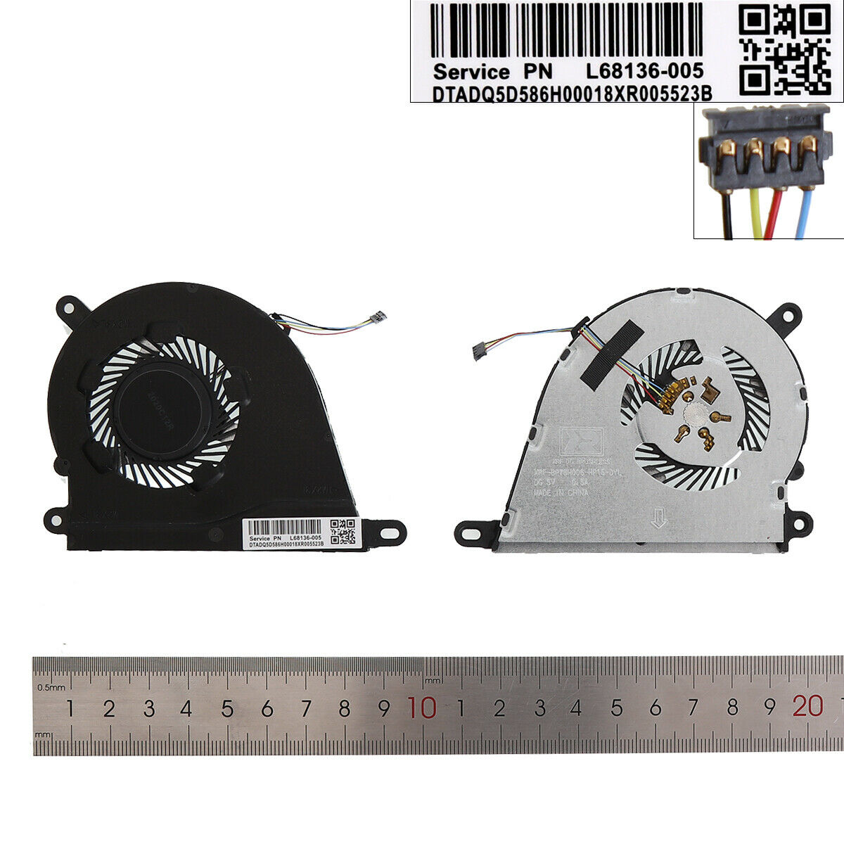 Ventilátor chlazení HP 340S G7 14-DQ 15s-fq 15s-eq 15-DY
