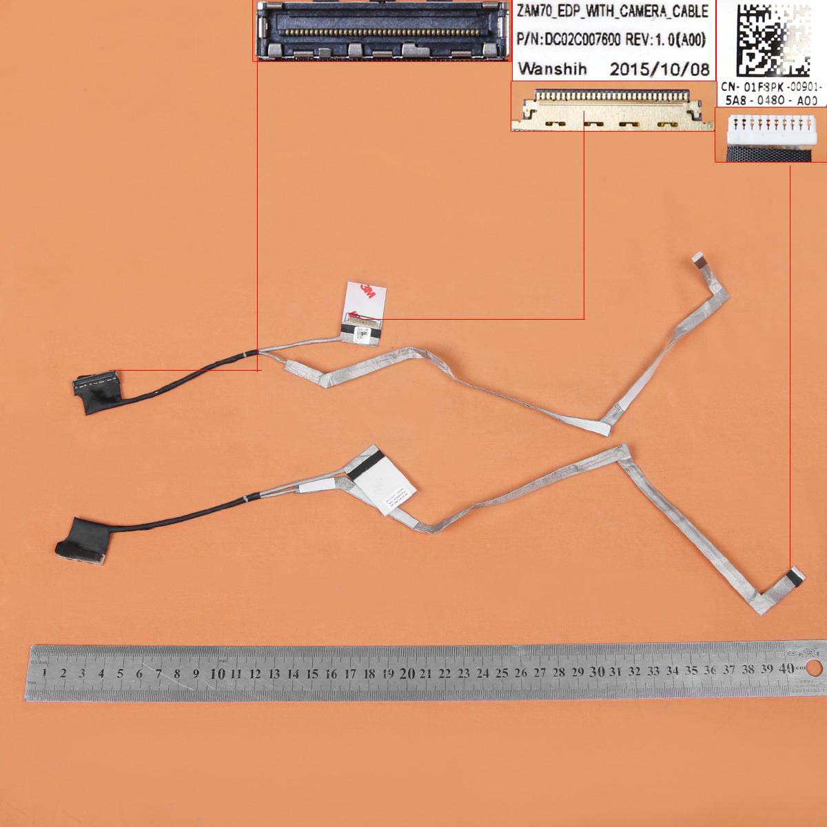 LCD flex kabel pro notebook Dell 14 E5450 E5440 ZAM70, verze 2