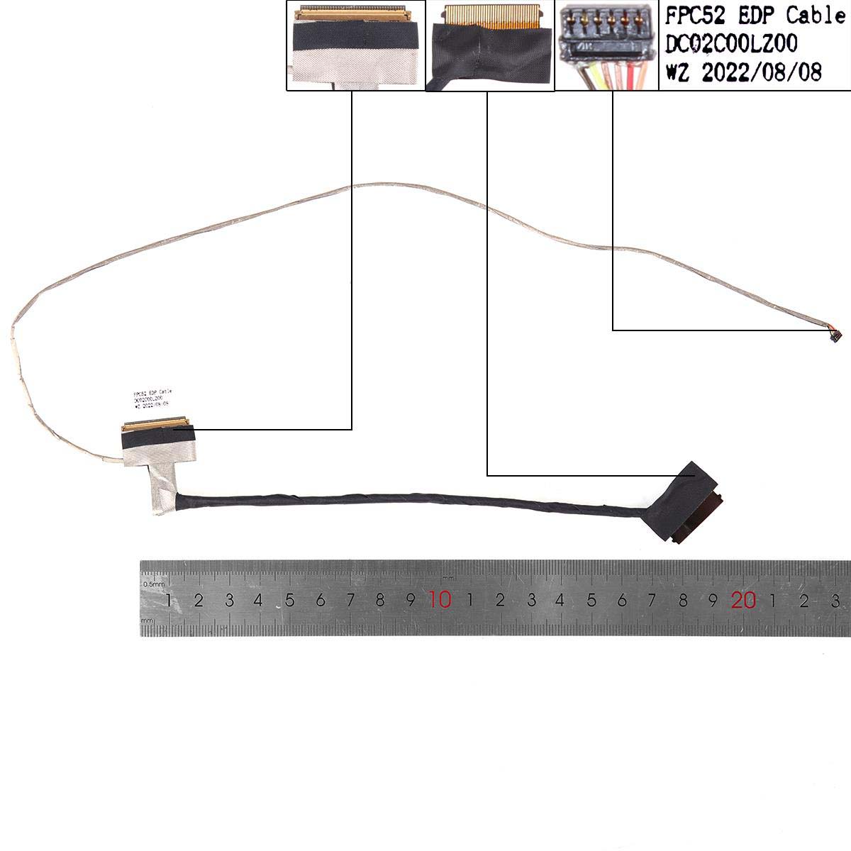 LCD flex kabel pro notebooky HP Pavilion Gaming HP 15-DK TPN-C141 , verze 2