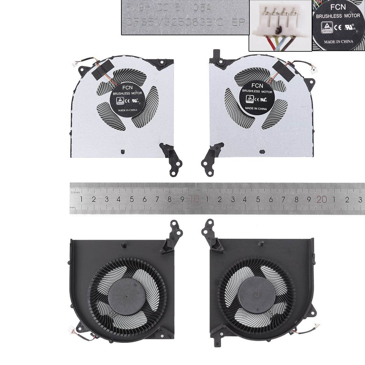 Ventilátor chlazení LENOVO Legion Y7000 Y7000P R7000 R7000P 2020, GPU + CPU, 5V, verze 3