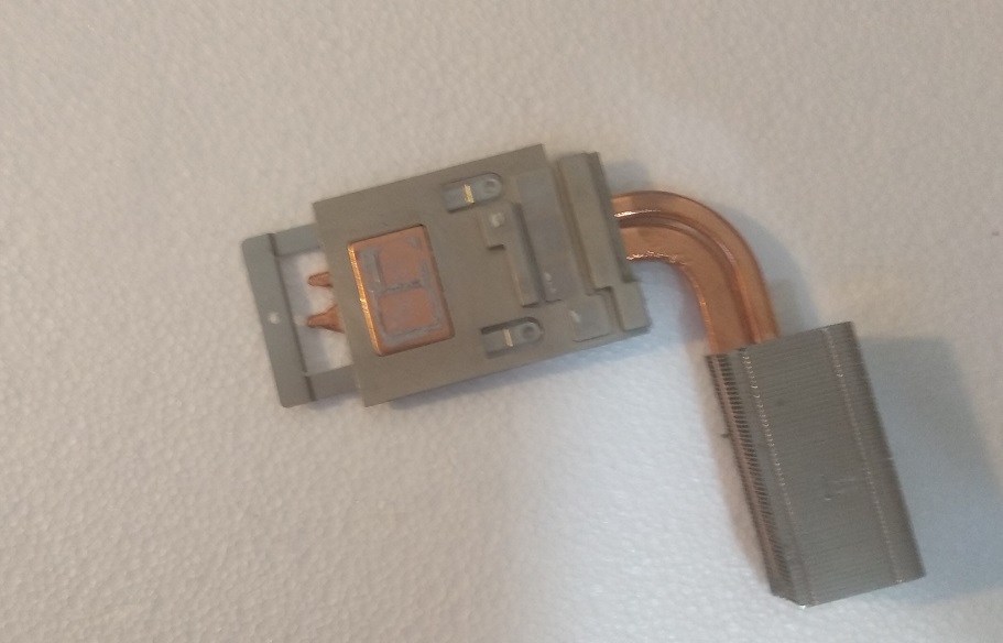 Použité chlazení / heatsink MSI GX660 , pro procesor /CPU