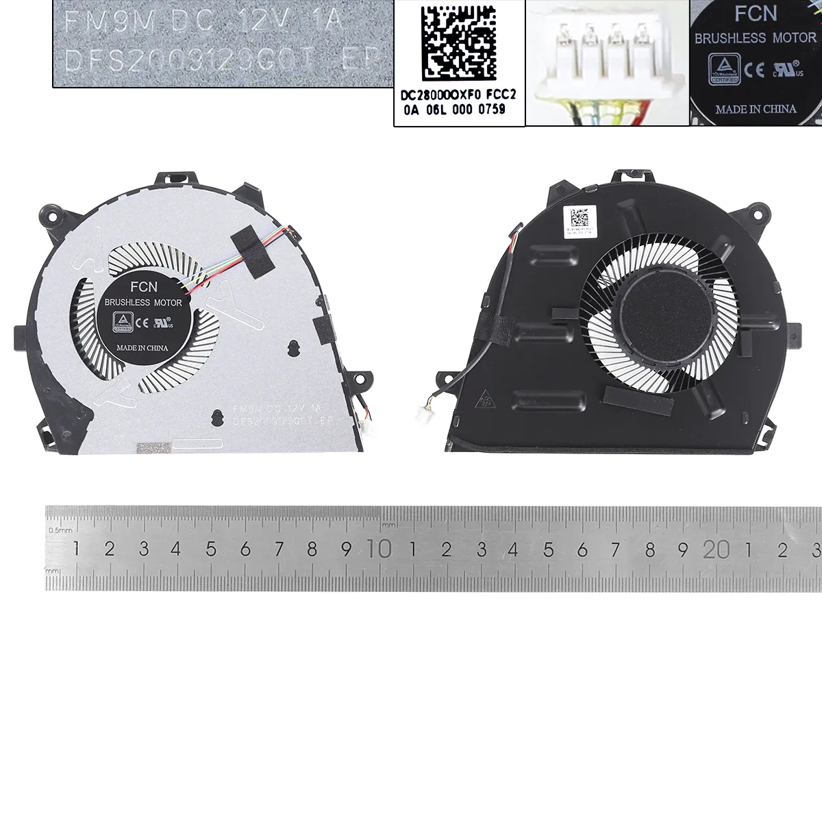 Ventilátor chlazení pro Lenovo IdeaPad 5-14ITL05 5-14IIL05 5-14ARE05 5-14ALC05 AIR-14ARE , verze 2 , 12V DC