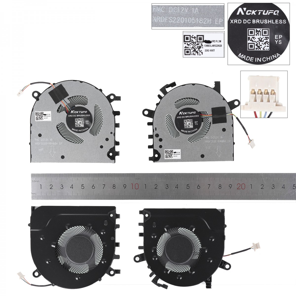 Ventilátory chlazení Lenovo XIAOXIN PRO 16 Yoga 16s IdeaPad 5 Pro, DC12V , GPU + CPU , verze 1