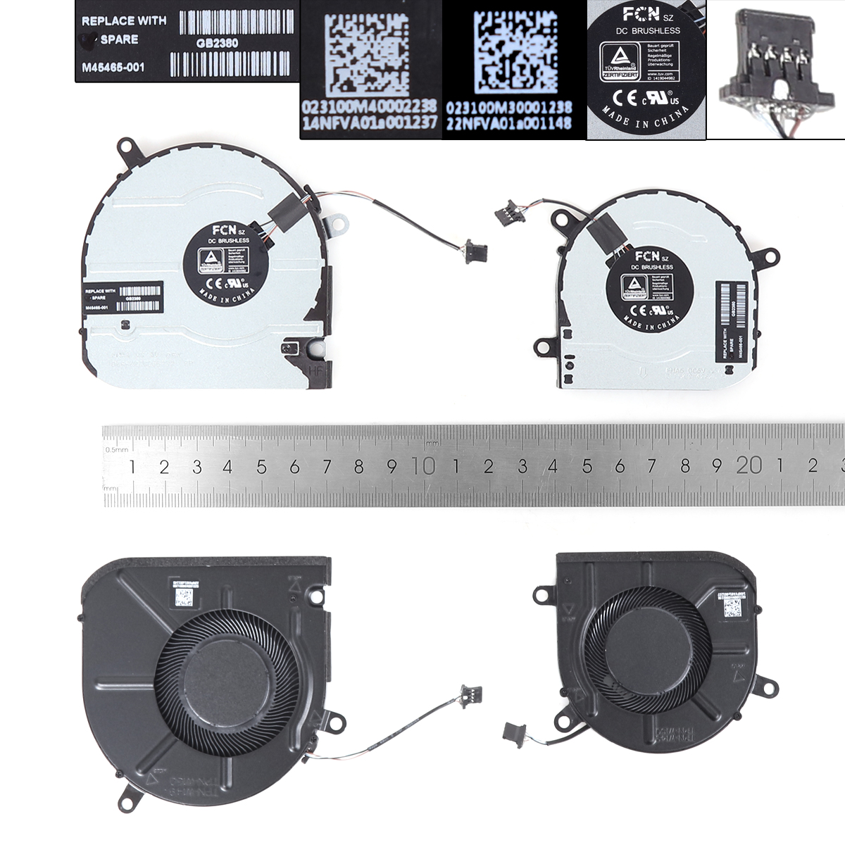 Ventilátory chlazení pro HP Envy X360 15M-EU 15M-ES 15T-ES, CPU + GPU