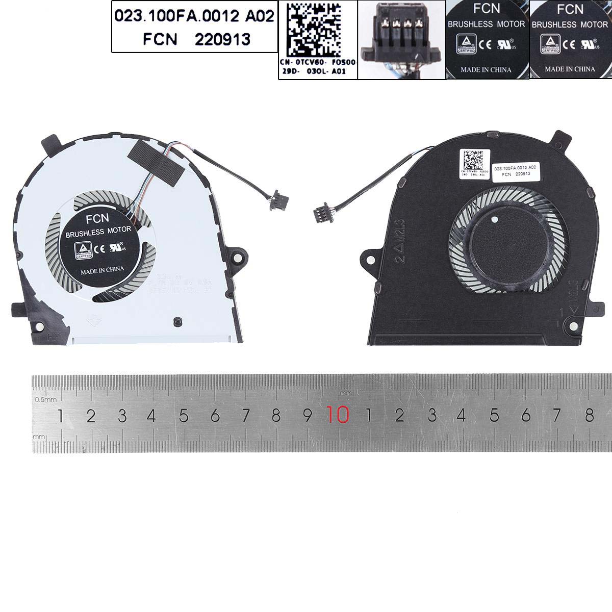 Ventilátor chlazení pro Dell Vostro 5390 5391 P114G 3301