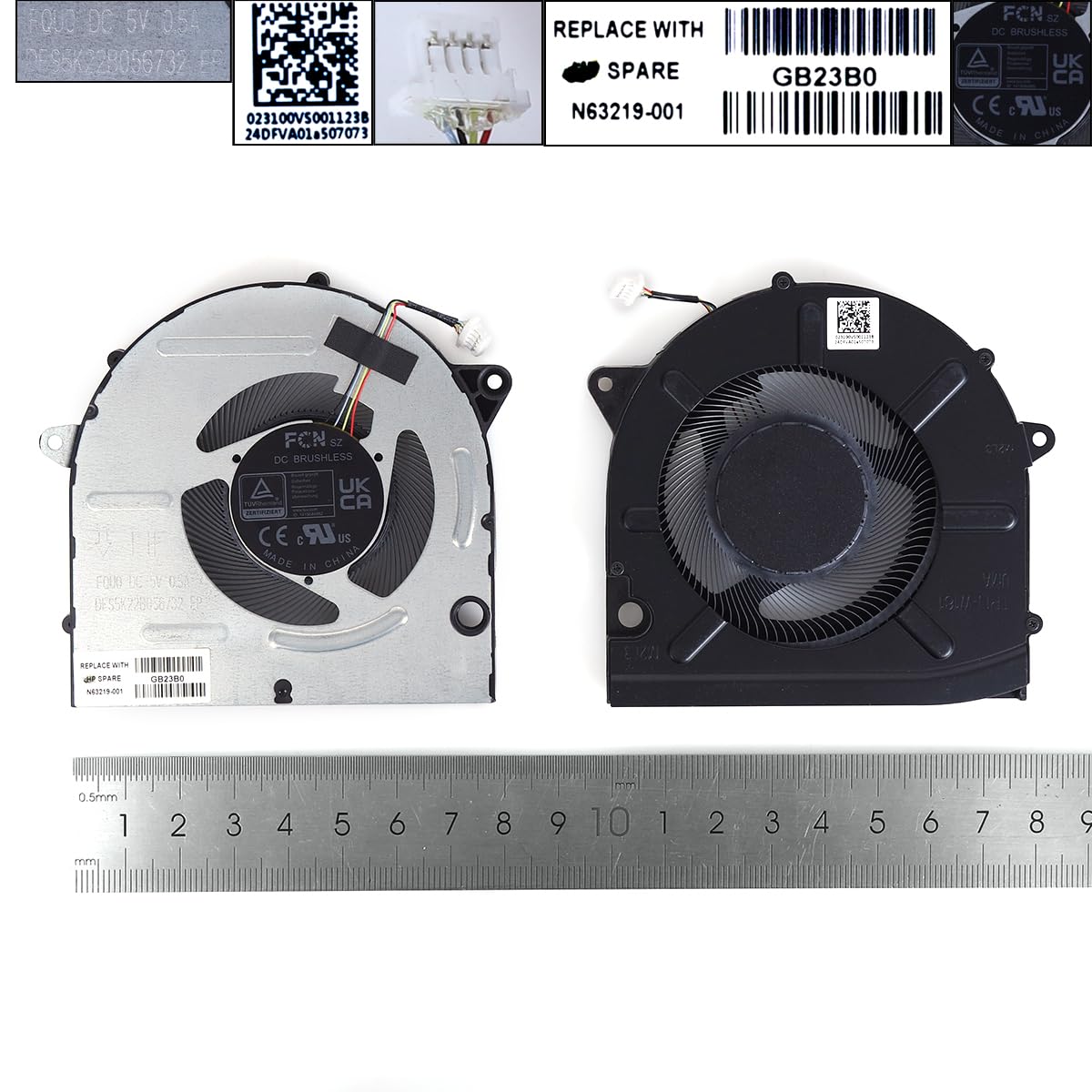 Ventilátor chlazení pro HP Pavilion 16-ab TPN-W161 N63219-001 , DC5V